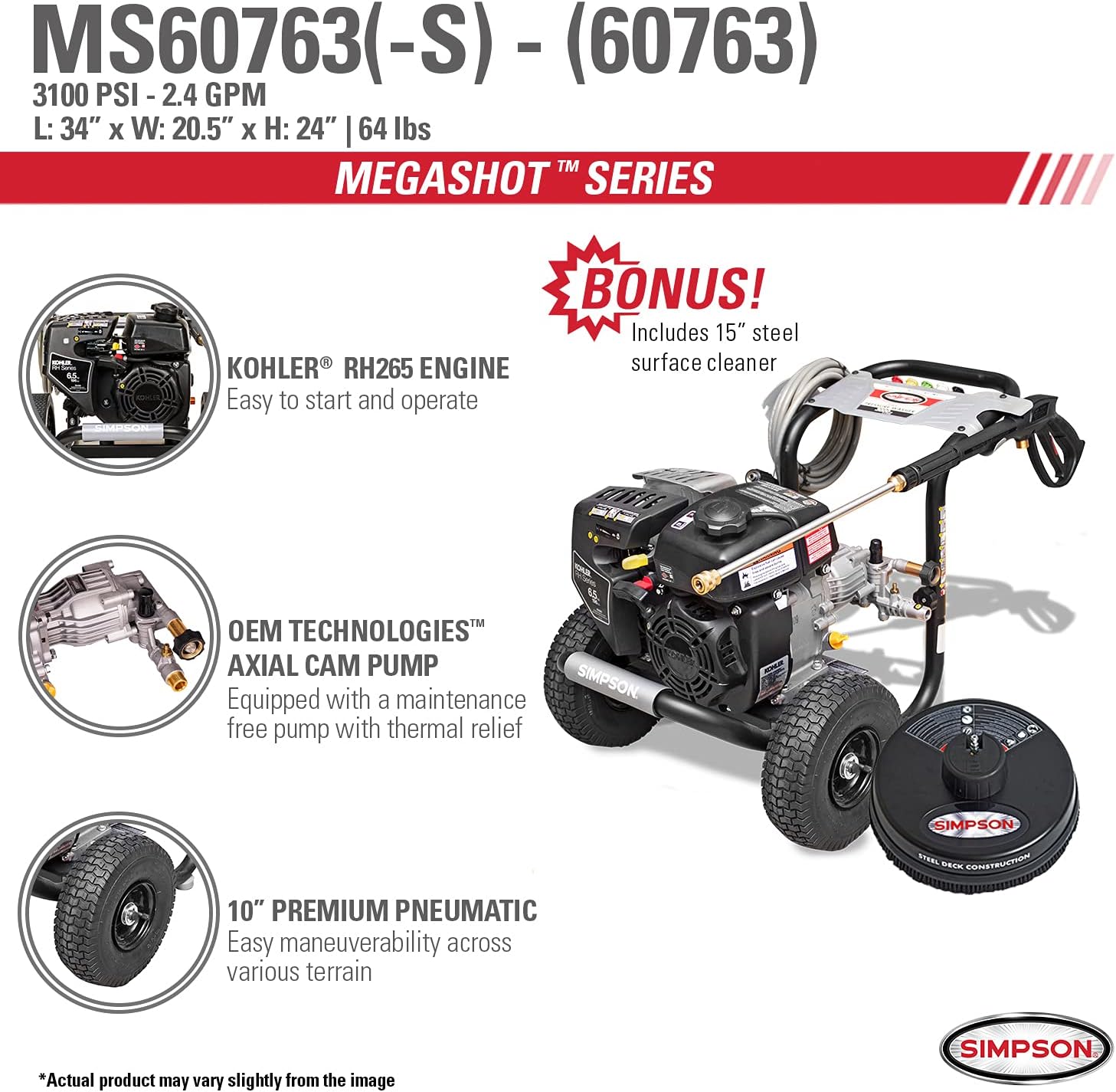 MegaShot Gas Pressure Washer 