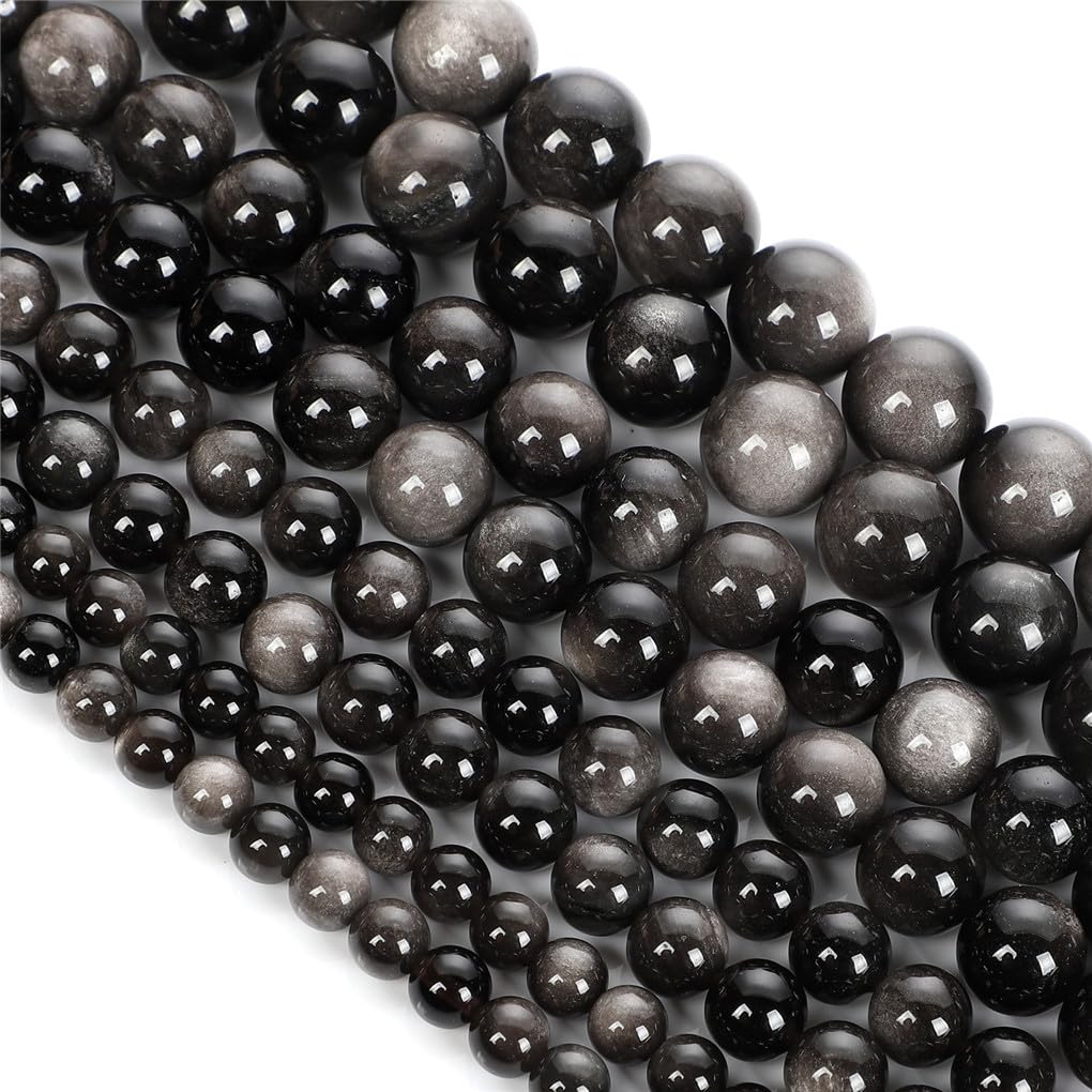 Argent obsidienne pour fabriquer un cadeau de bijoux personnalisés