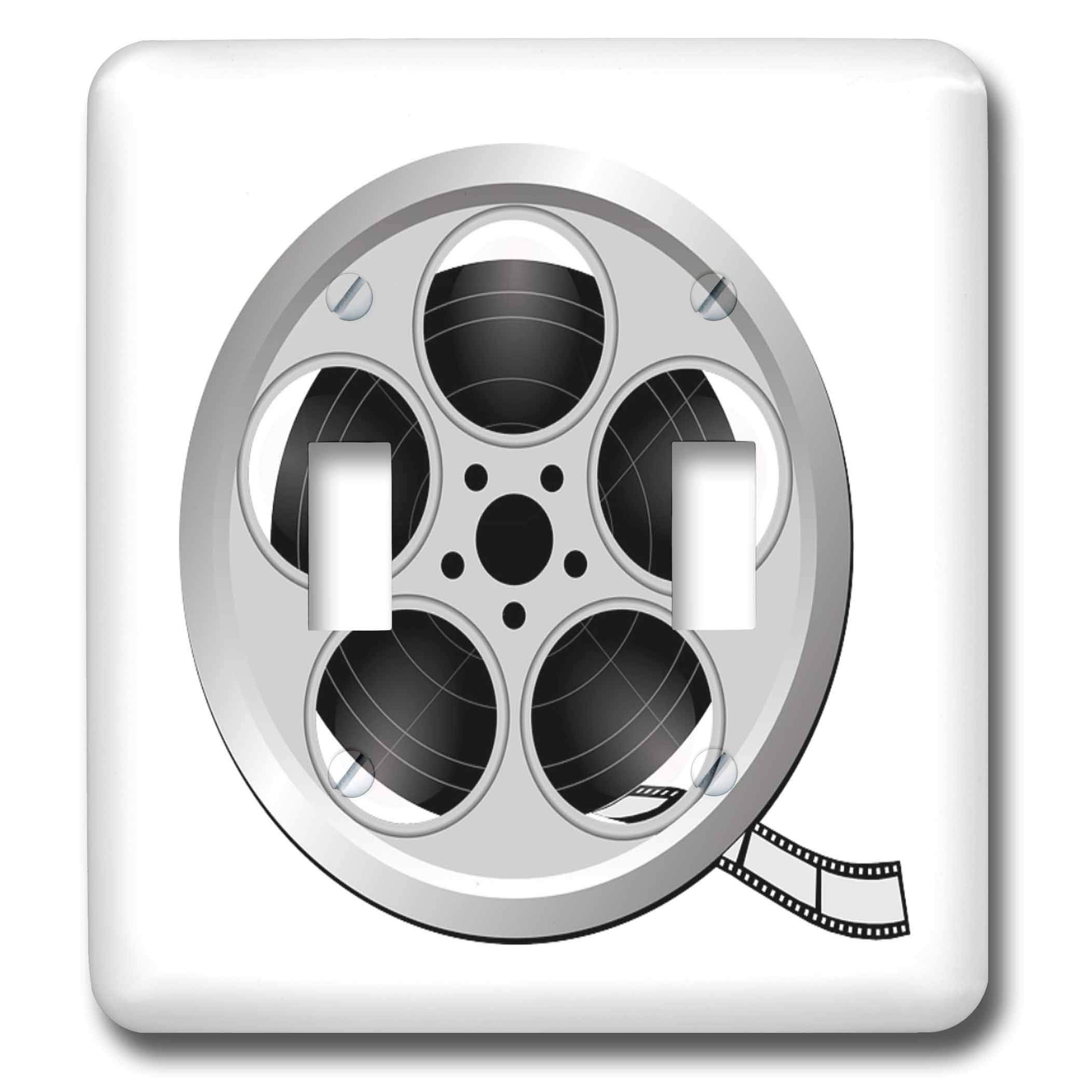 Ancienne bobine de film sur plaque interrupteur 3dRose rétro