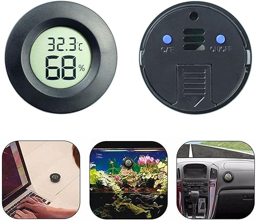 Miniatura 7 de Termómetro digital LCD higrómetro para interiores habitación medidor electrónico de temperatura medidor de humedad estación de sensor meteorológico