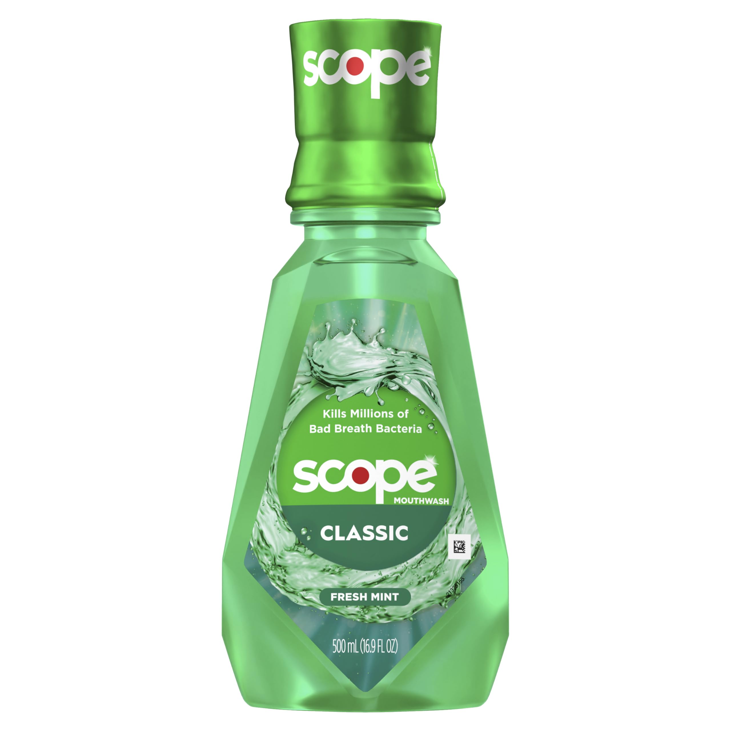 Crest Scope Classic Mouthwash, Original Formula, 500 ml, 4 Count