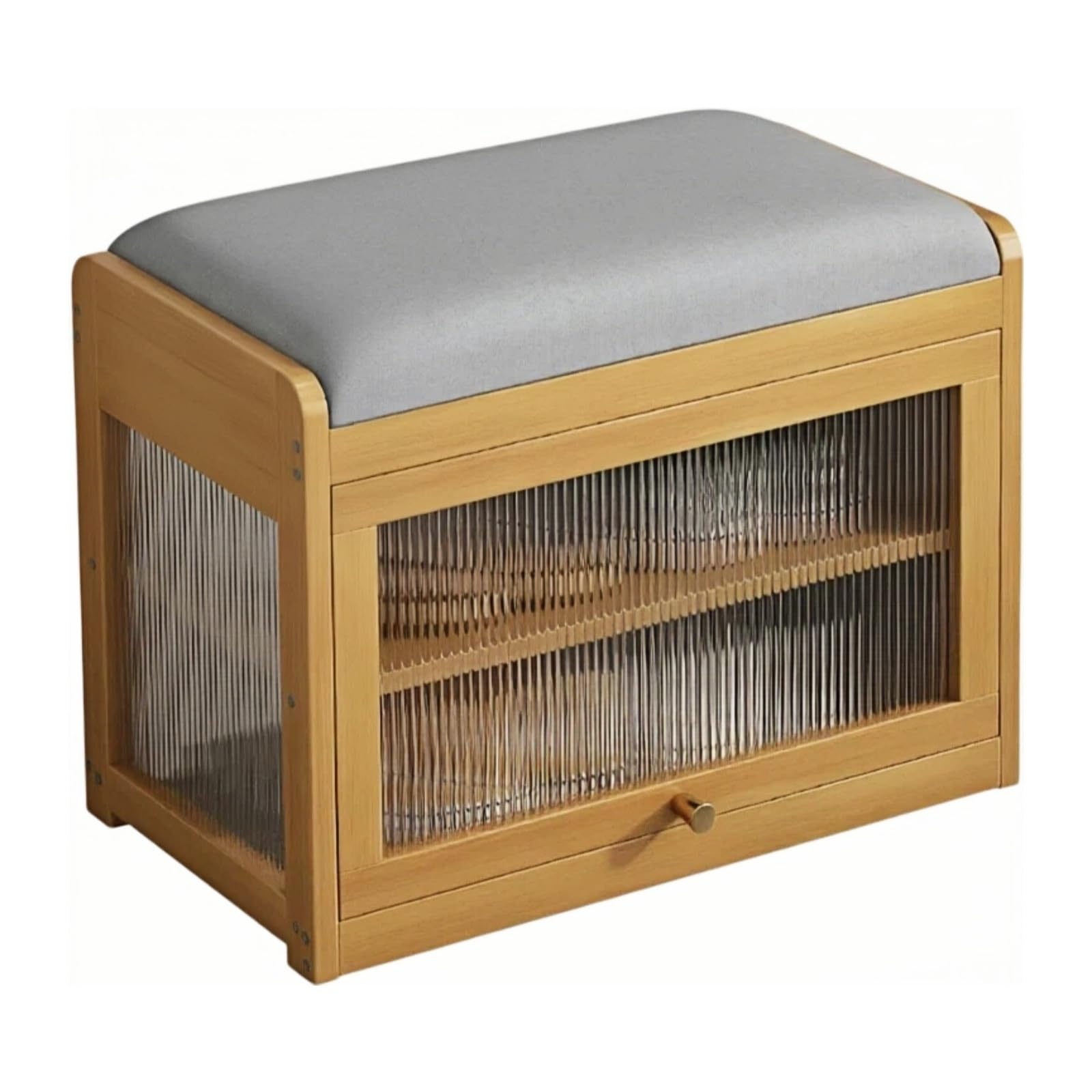 XUJUAN-0227 Shoe Cabinet Shoe Bench Small Narrow Entryway Sit-on Cabinet Household Storage(Small)