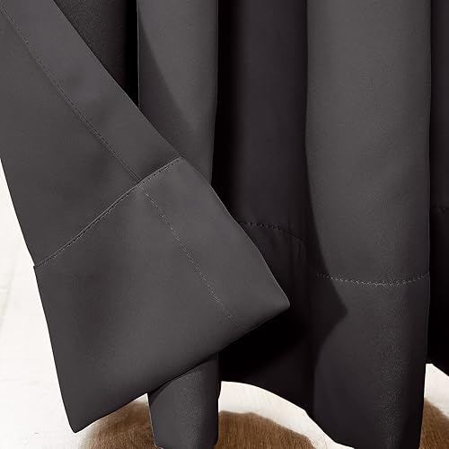 Miniatura 5 de Cortina Rose Home Fashion Rhf divisora, de privacidad, para habitación, Tela, Gris oscuro