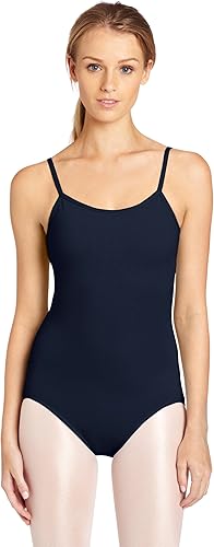 Capezio Leotardo camisola con tirantes ajustables para mujer, marino, S