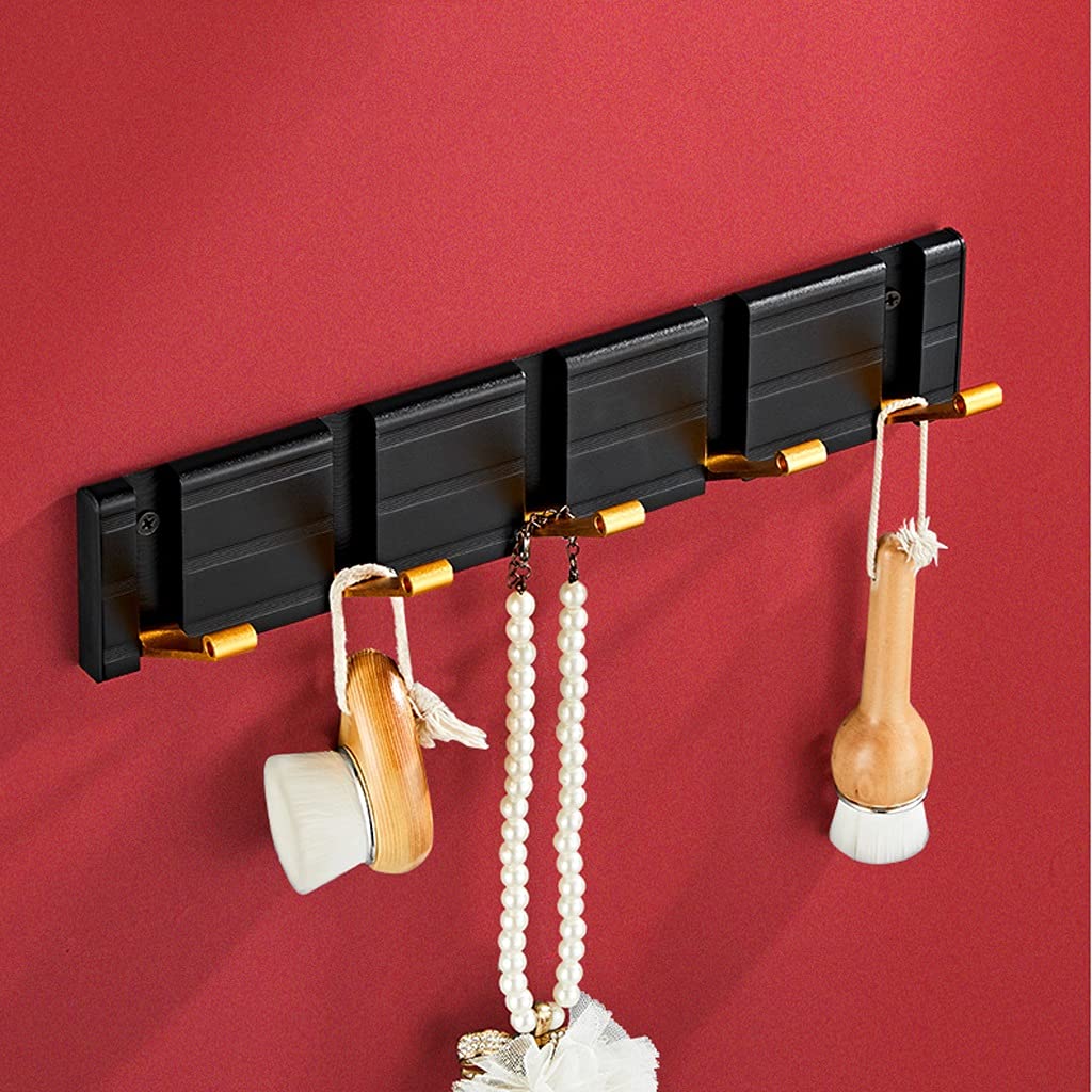 Percheros Para Colgar Abrigos Appendiabiti pieghevole for uso domestico Appendiabiti a parete con punzonatura gratuita Adatto for appendere vestiti Chiavi for cappelli Perchero Para Colgar Bolsas(A-5h