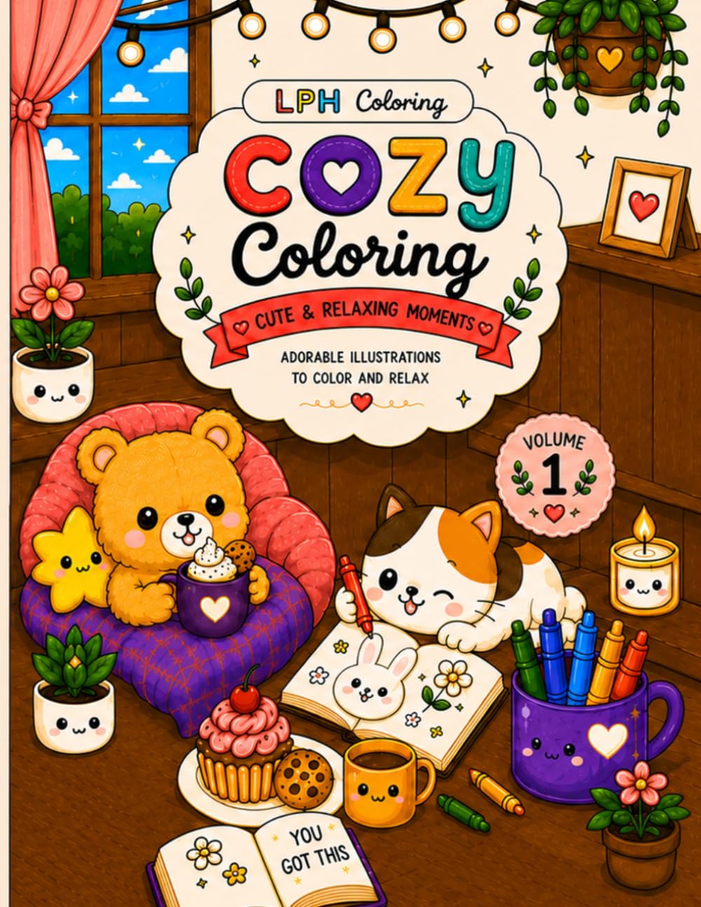 Cozy Coloring: Cute and Relaxing Kawaii Coloring Book for Stress Relief