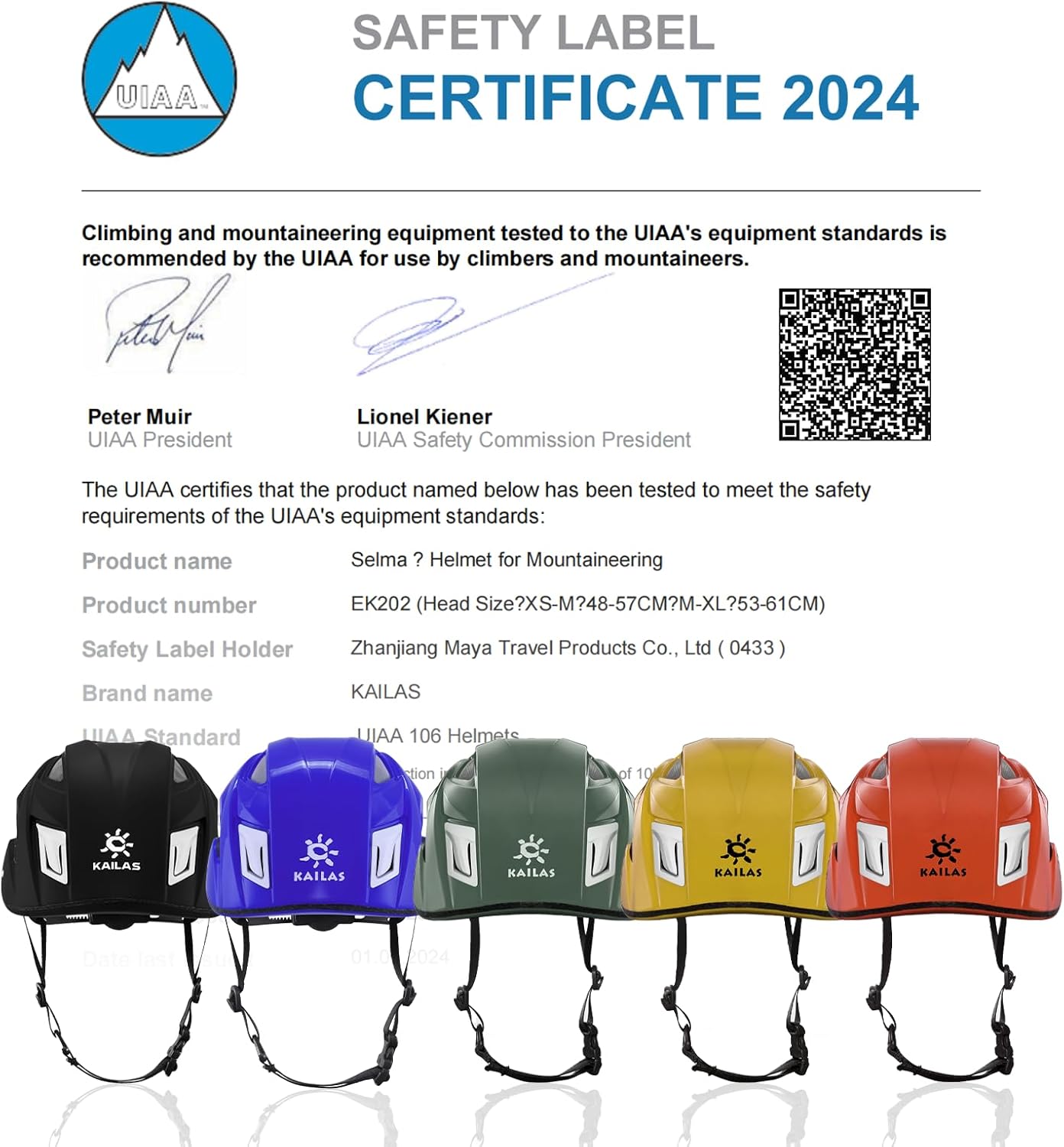 KAILAS Rock Climbing Helmet Men Arborist Half Helmet Rescue Mountaineering Hiking Caving Lightweight Adults Adjustable