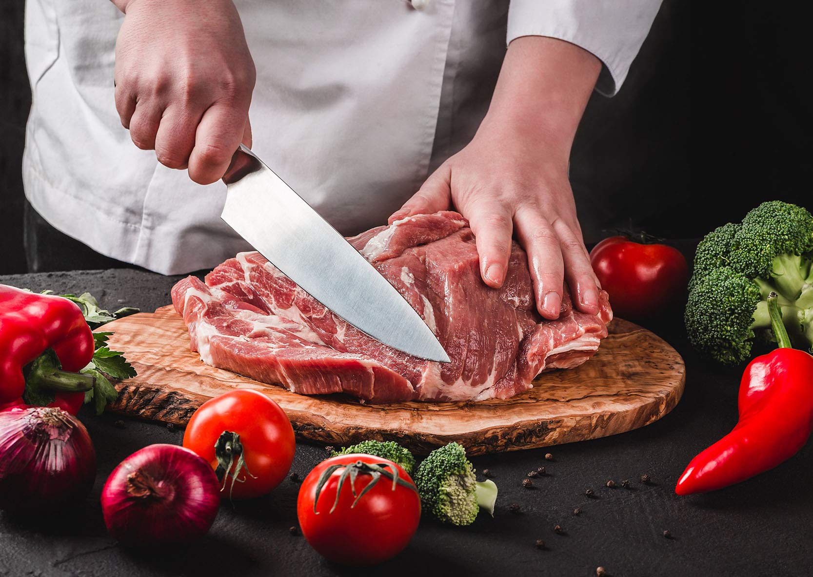 Arrosto di coppa, prodotto di gastronomia pronto da cuocere, carne 100% italiana, Salumi Pasini, 2,5 kg