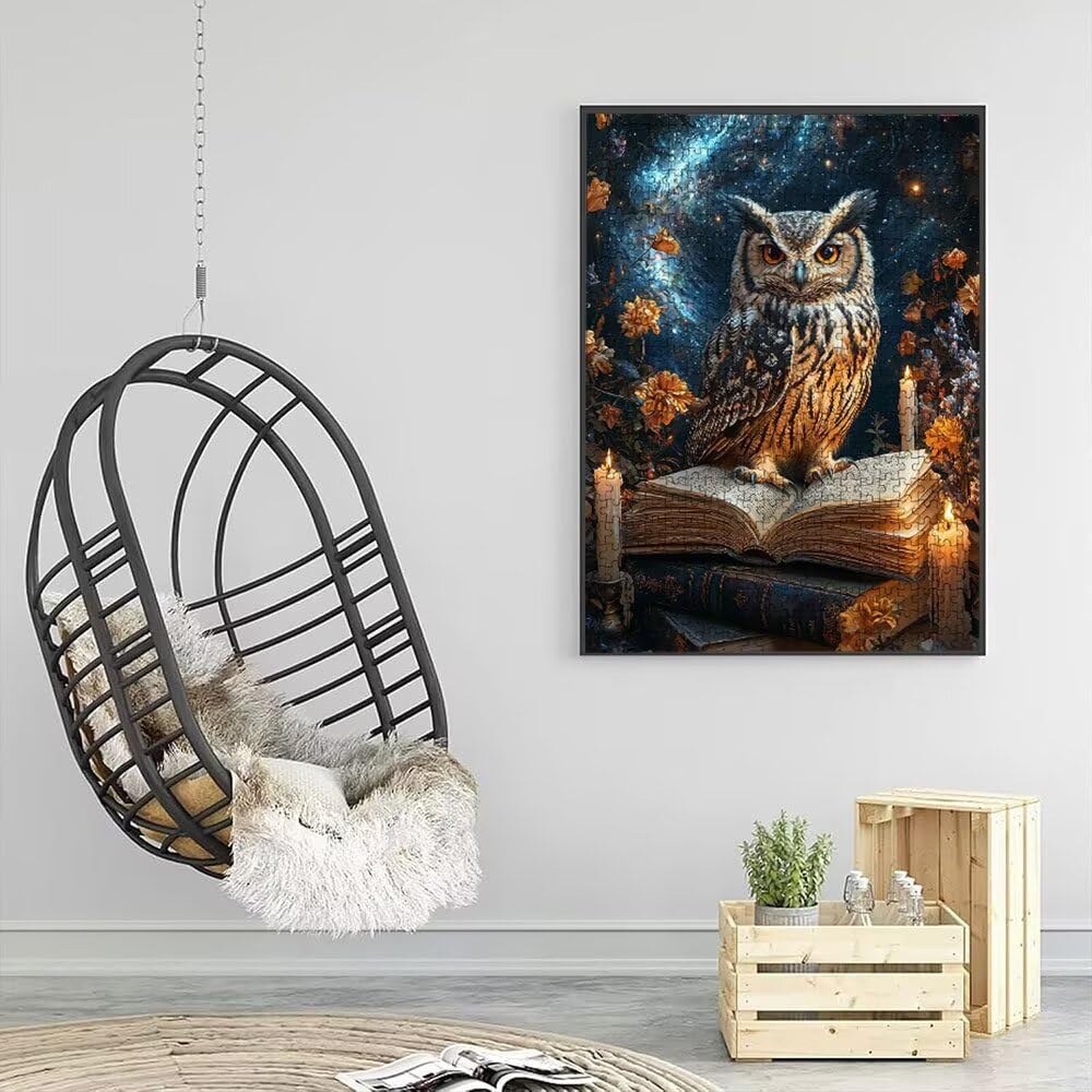 Puzzle 5000 Pezzi, Gufo Stellare 3D Puzzle per Adulti Impegnativo, Educa Puzzles Artistico, Divertente E Stimolante Puzzles Decorativo per La Famiglia, Regalo e Decorazione Pareti DX0YL6-948