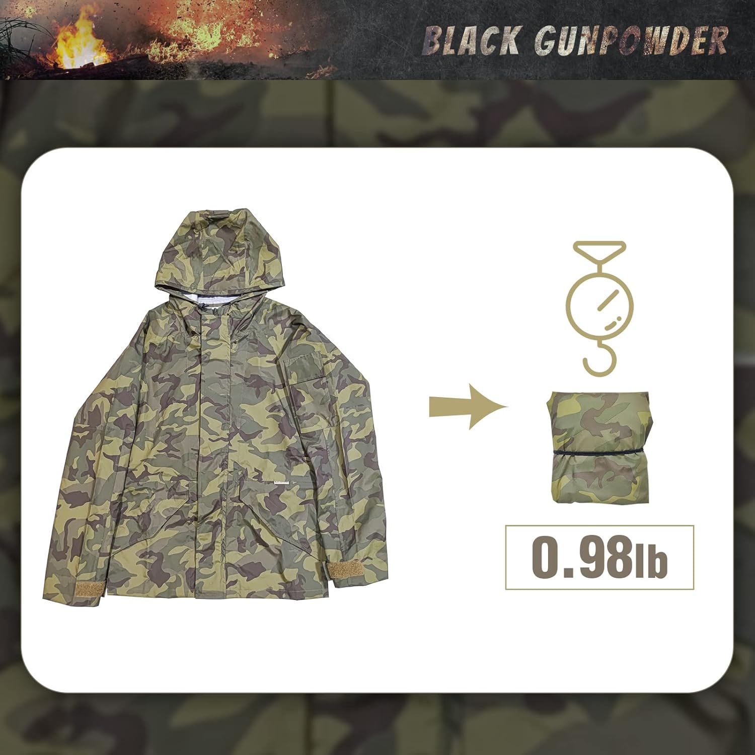 Shell Jacket Waterproof Lightweight Hooded