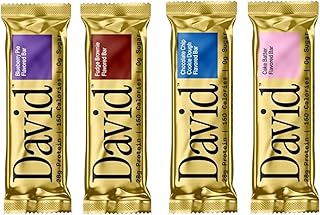 David, Protein Bar, Sample Pack, Variety Pack, Pack of 4 Protein Bars | 28g of Protein | 150 Calories | 0g of Sugar - High Protein, Low Carb, Gluten Free Protein Bar