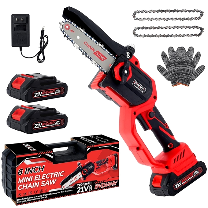 电动迷你充电锯手持多用途树木修剪工具