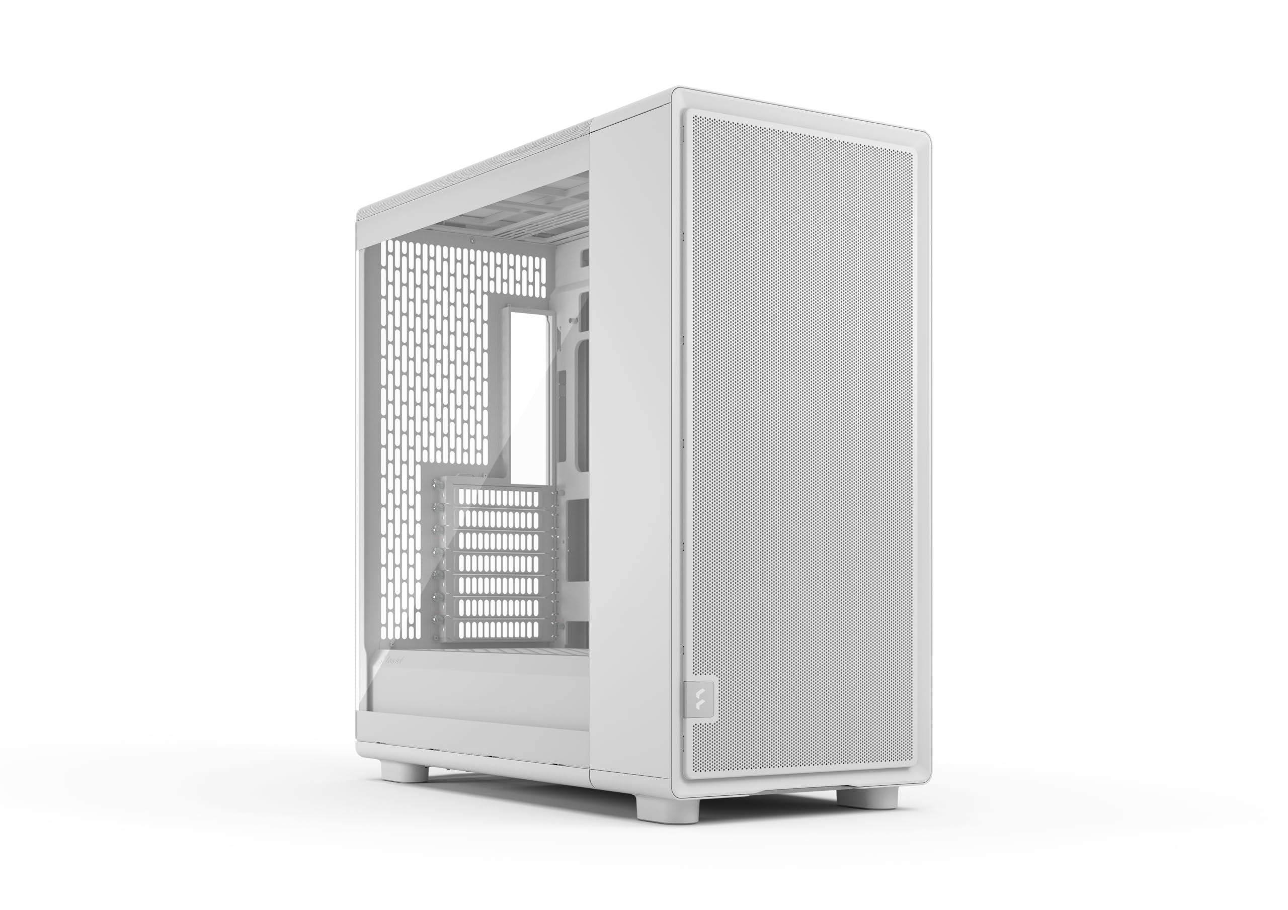 Fractal Design Epoch XL Weiß – Tempered Glass, leichte Tönung – High‑Airflow Gaming-PC‑Gehäuse – Mesh‑Front – DREI Momentum‑14‑Lüfter