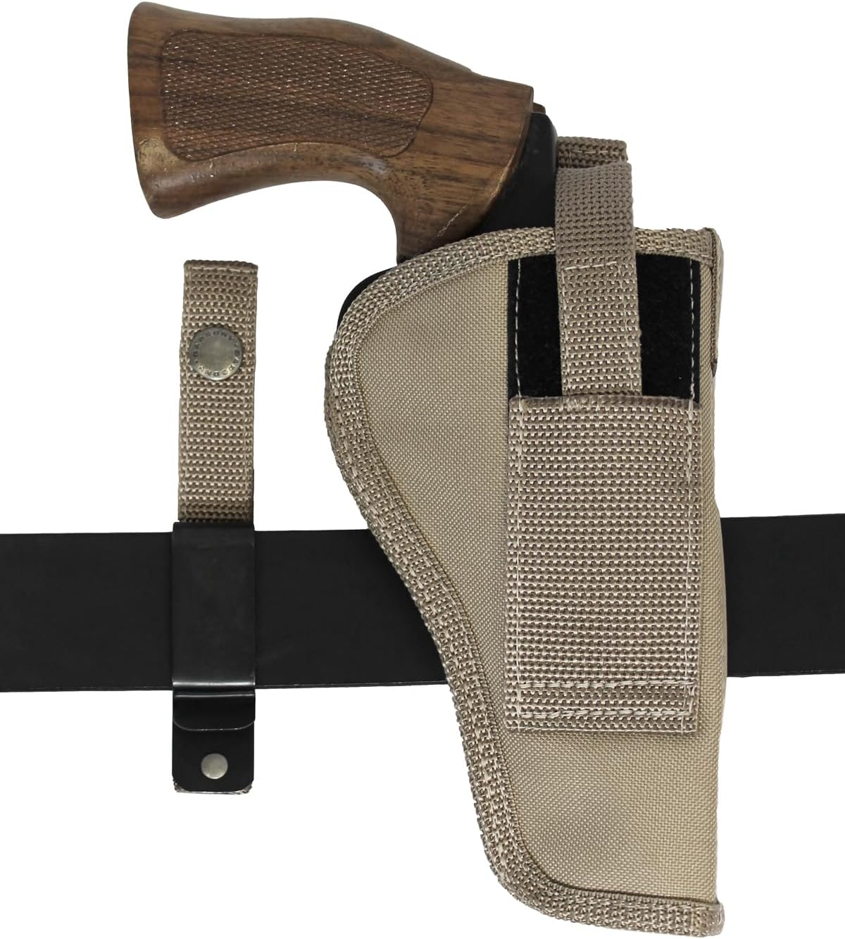 Barsony New Desert Sand Ambidextrous 360Carry 12 Option Holster for 4" Revolvers