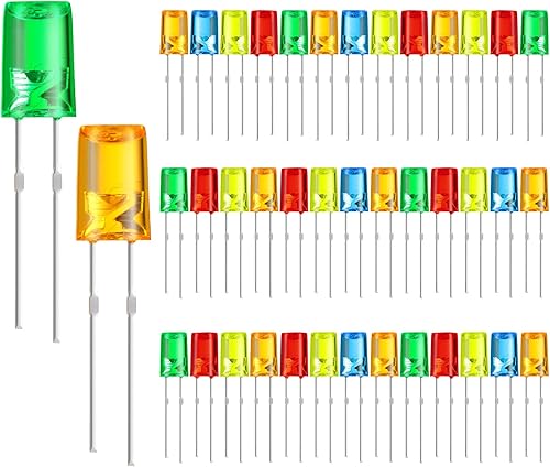 Mudder Juego de 120 luces LED de 0.197 pulgadas (0.197 in), bombillas de repuesto de bombillas LED de bajo consumo para Halloween, juego de luces Mudder Juego de 120 luces LED de 0.197 pulgadas (0.197 in), bombillas de repuesto de bombillas LED de bajo consumo para Halloween, juego de luces