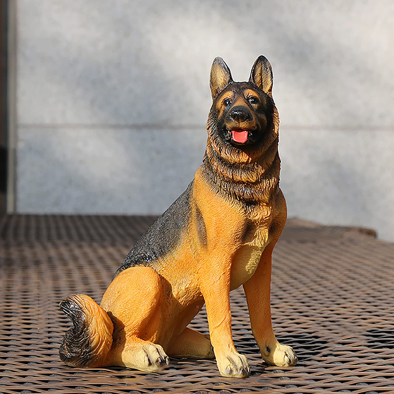 Statue de Labrador doré et bouledogue pour déco salon