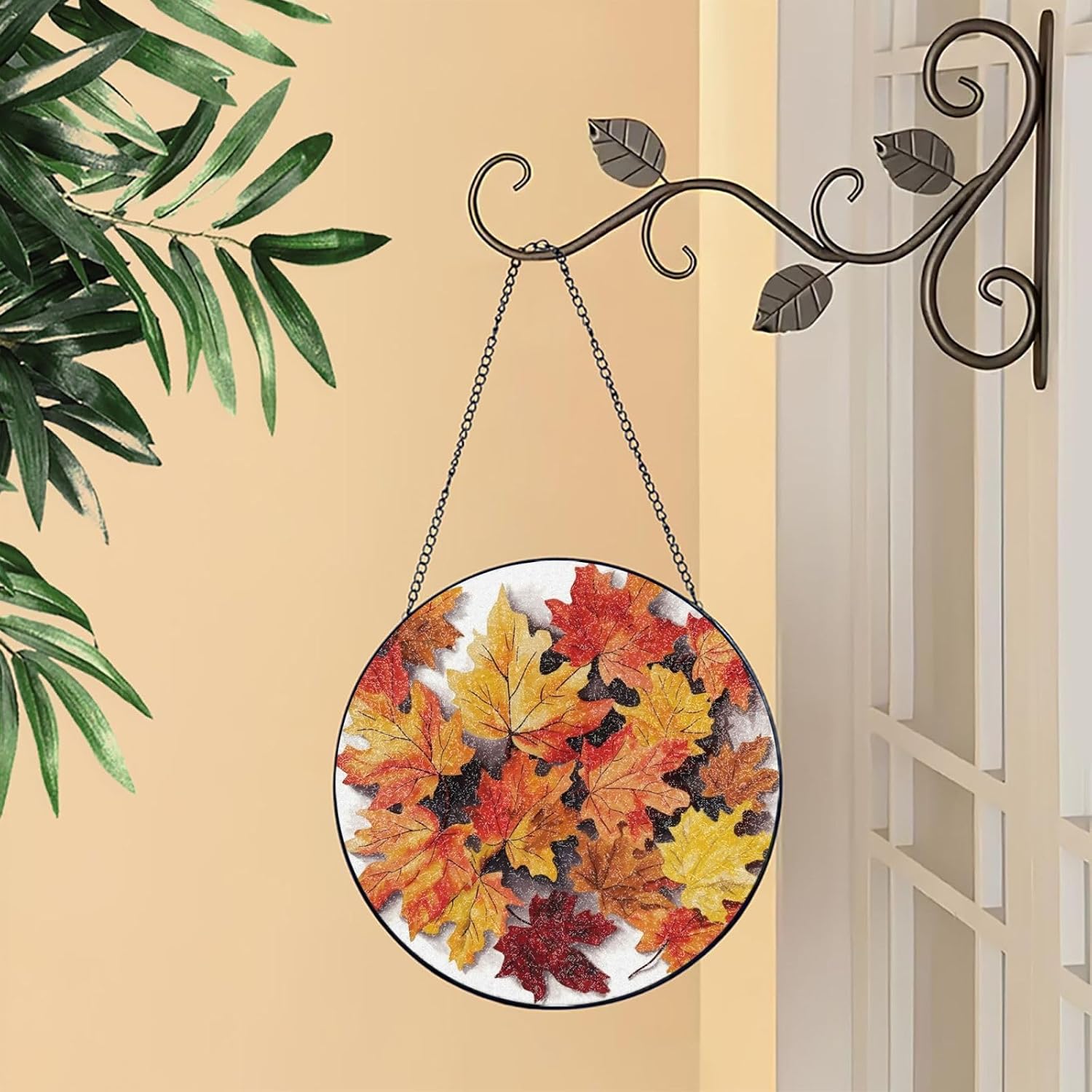 Stained Glass Window Hanging - Personalized Sun Catcher for Home Decor