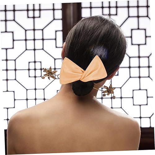 Miniatura 7 de 6pcs Bow Hair Clip Mujer Twist Clip Tela Pajarita