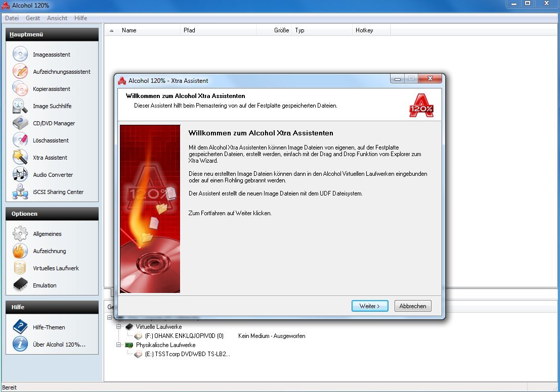 Alcohol 120% Version 14 - Brennen - Kopieren - Sichern - Virtuelle Laufwerke erstellen für Windows 11, 10, 8.1, 7