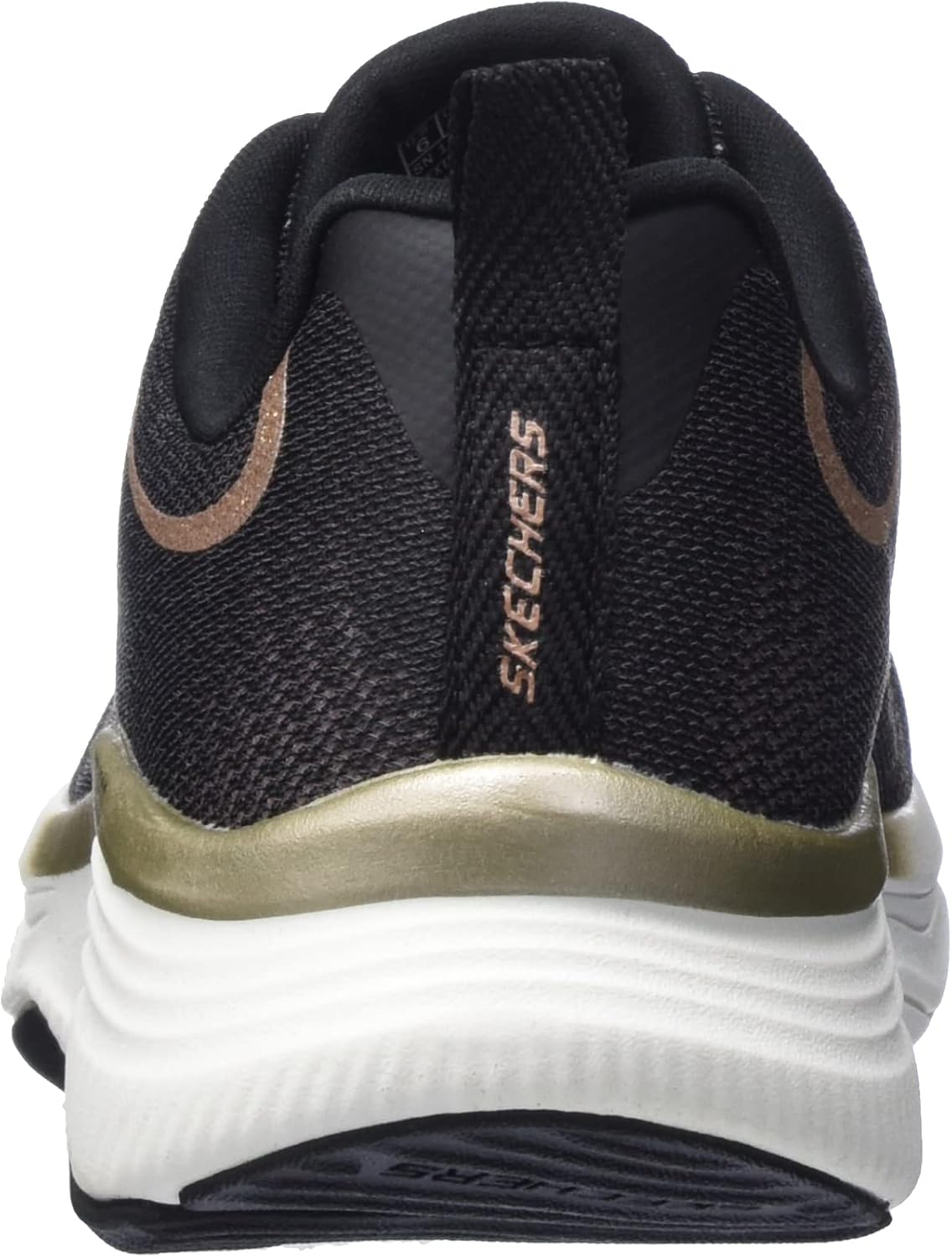 D'LUX FITNESS-PURE GLAM Womens Lace-Up Black/Rose Gold UK 4.5