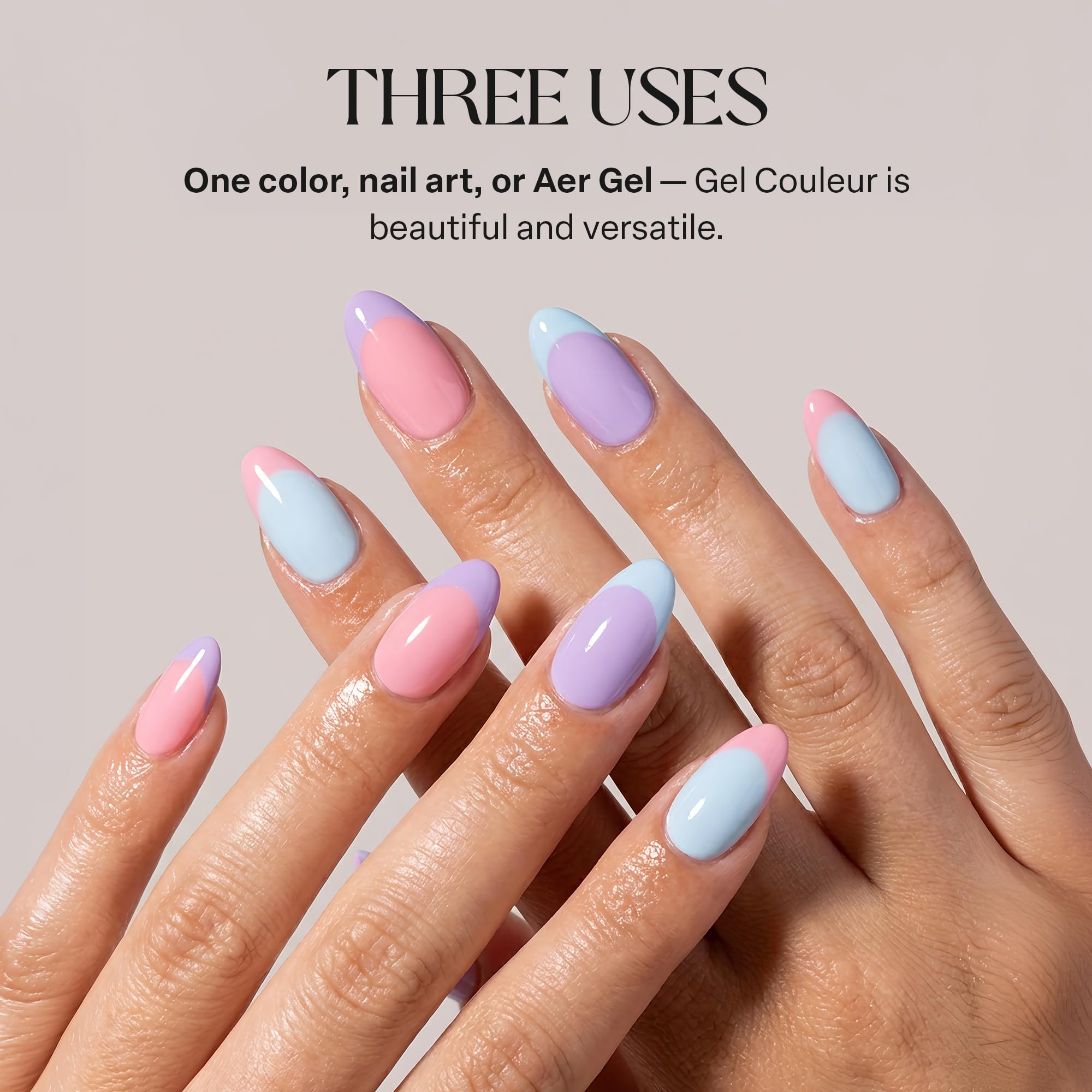 Aprés Mini Gel Color Starter Kit con lámpara UV LED de uñas (Pastel