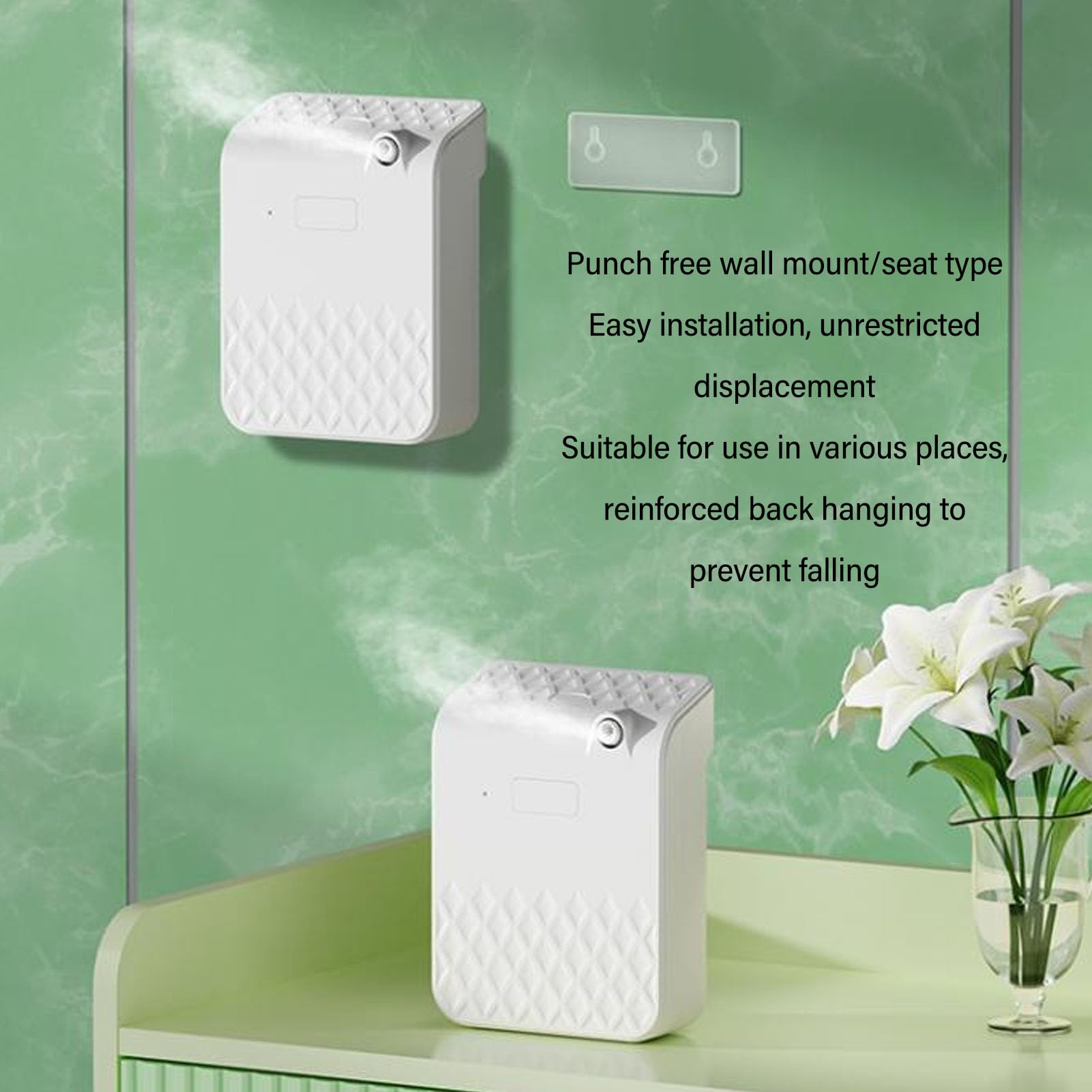 SEAFRONT Aromatherapie Diffuser Maschine, PP 140ml Diffuser mit (White)