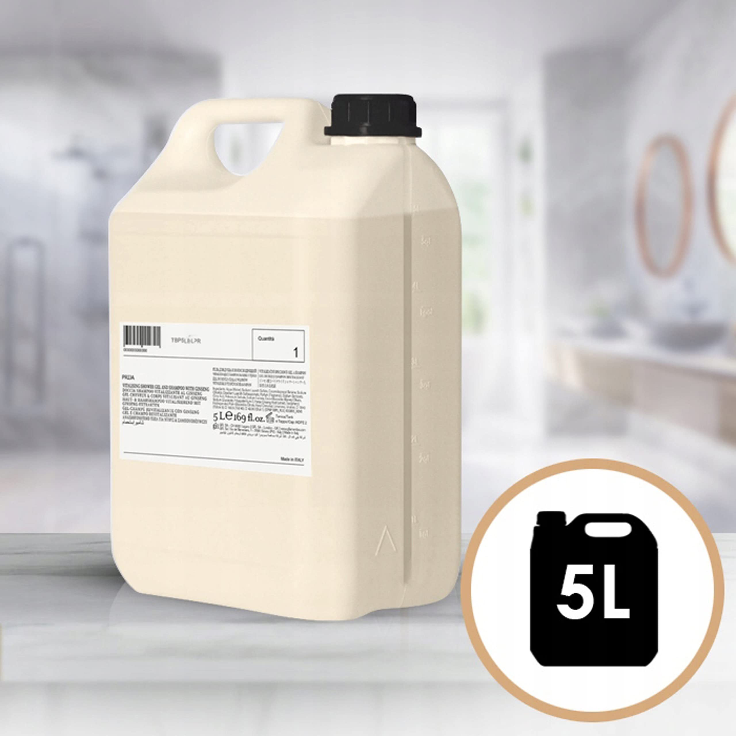 PRIJA Crema idratante per mani e corpo con vitamina E, 5 l