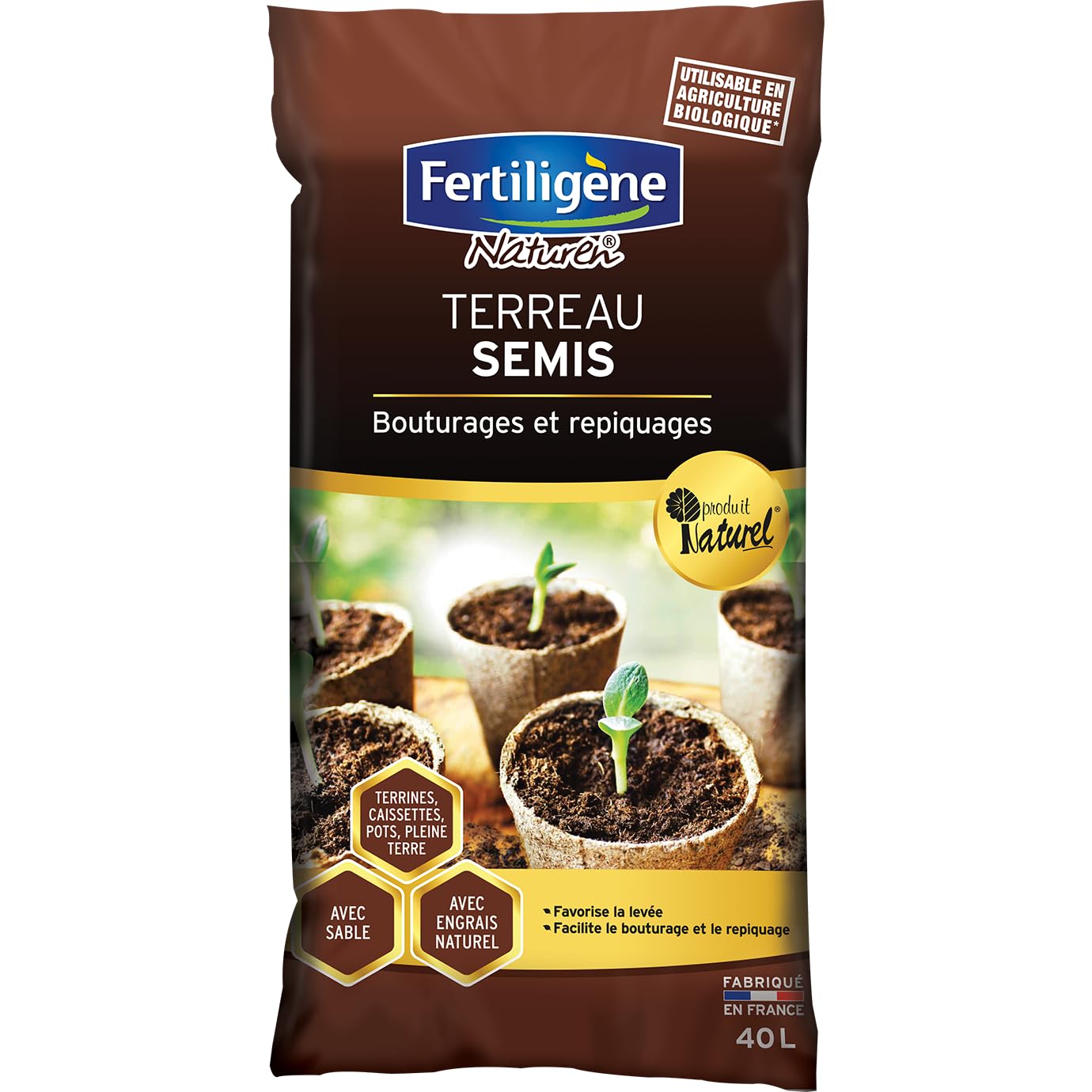 FERTILIGENE terreau semis 40 L