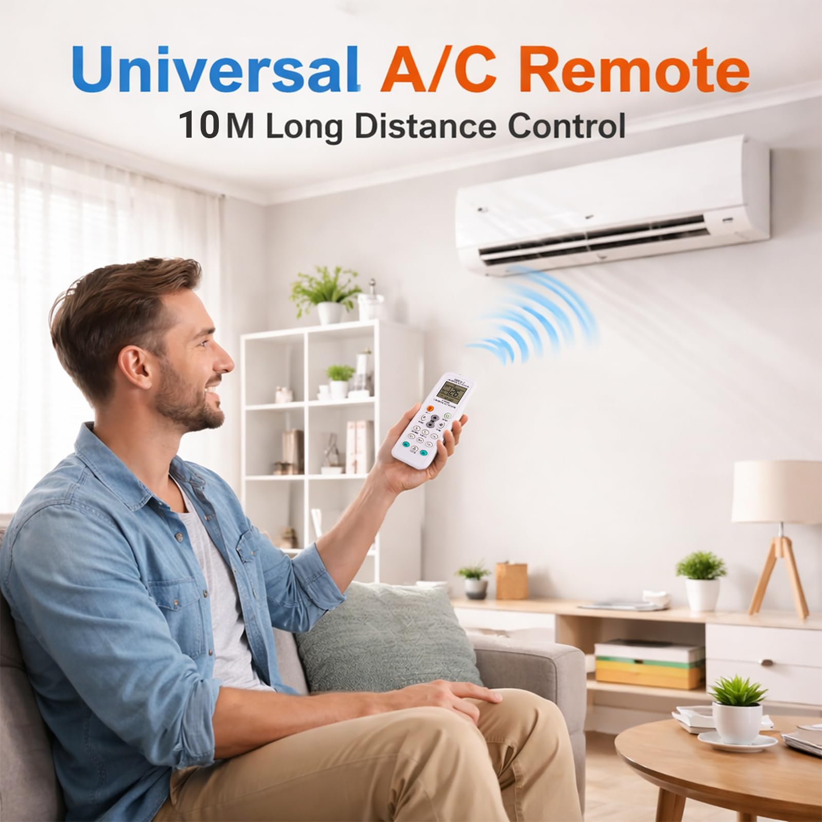 Mando Universal Aire Acondicionado, K-1028E Mando Distancia Are Acondicionado, Compatible con hasta 1000 Marcas de Aire Acondicionado