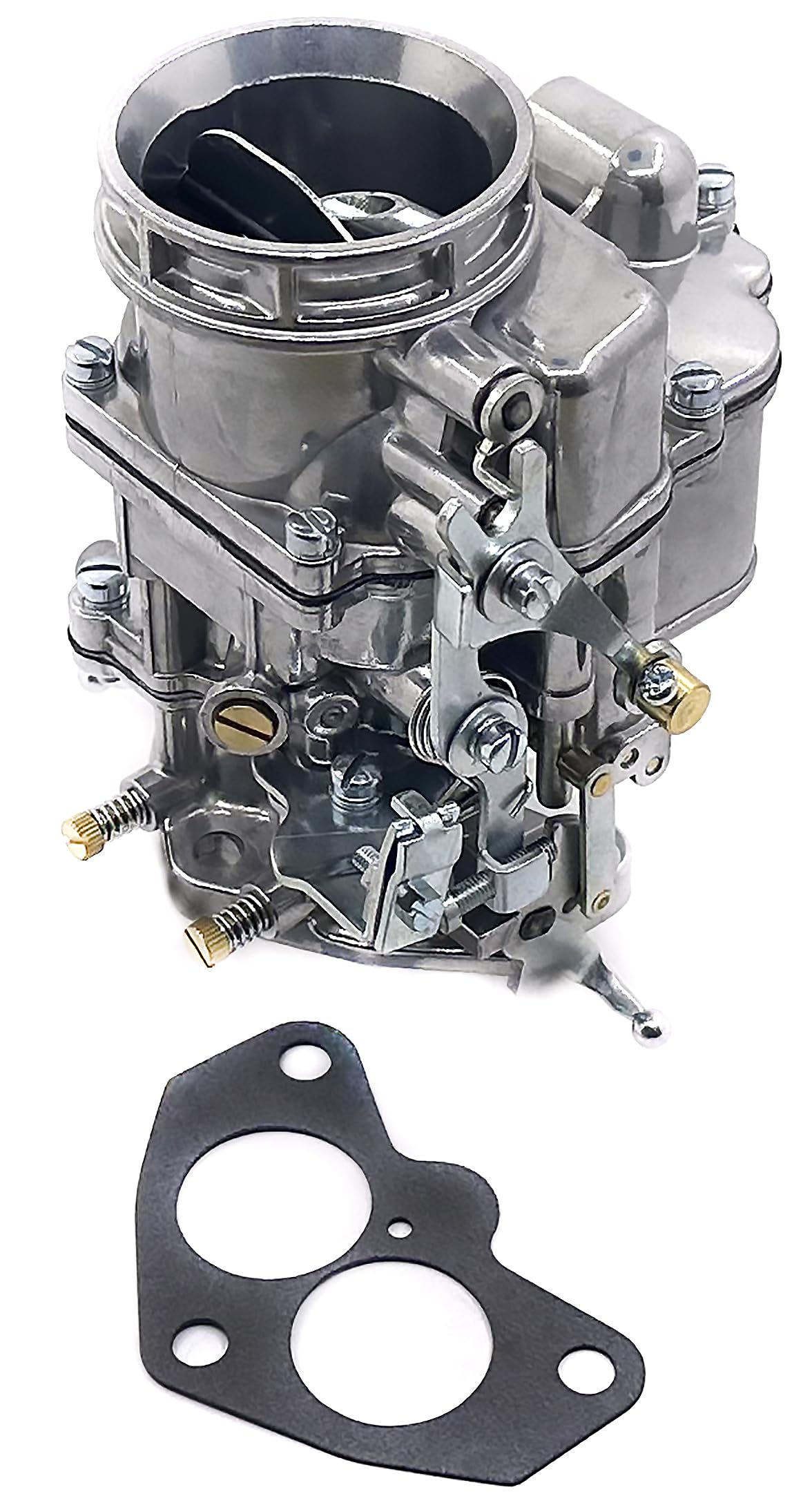 Holley 94 Model V-8 Flathead Carburetor Fits 1939 to 1953 Ford & Mercury Cars with a Flat Head V-8 239-272" cid Engine has a three bolt base mounting