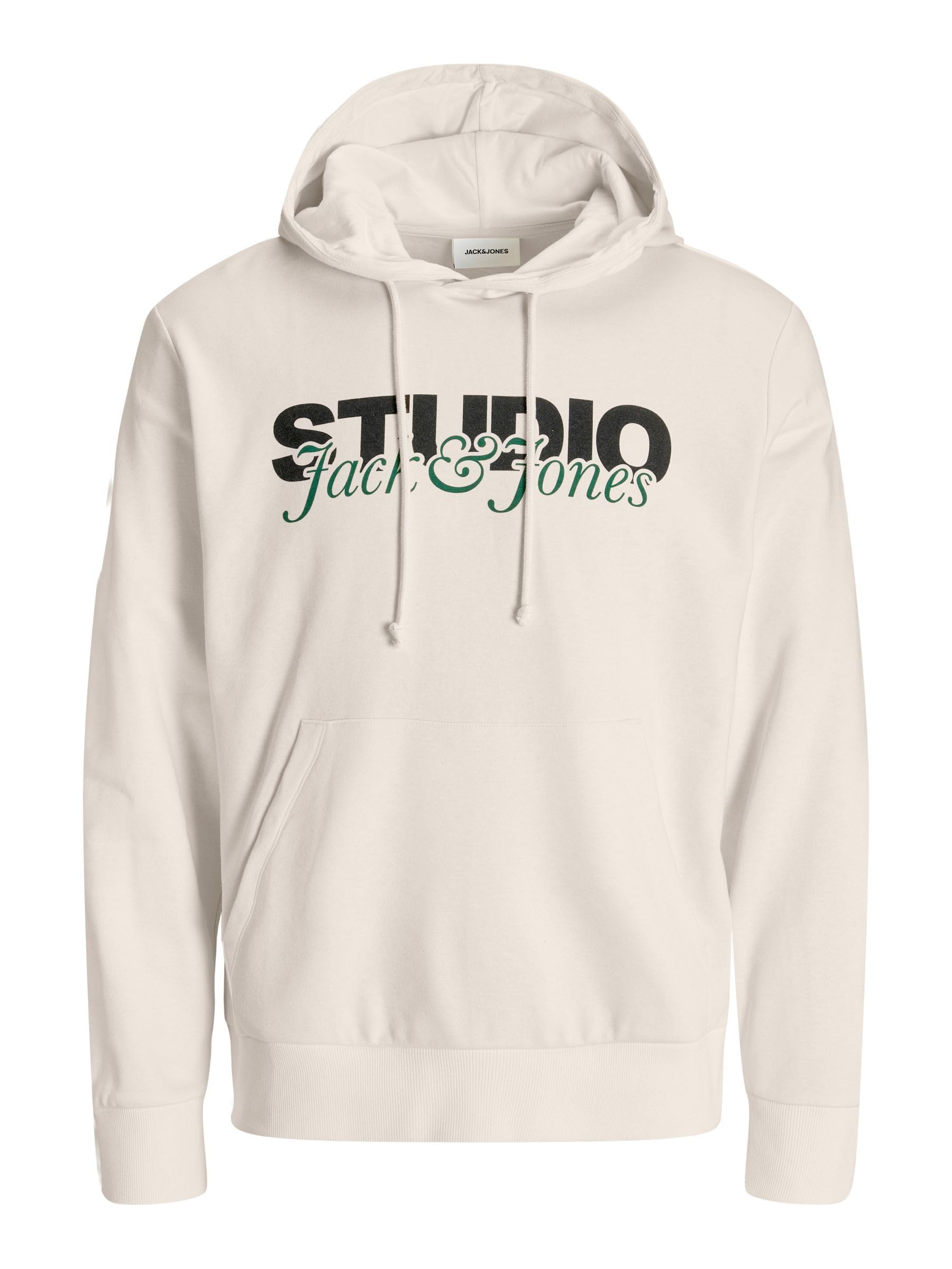 JACK & JONES Jjyuki Sweat Hood Bf, moonbeam, XL