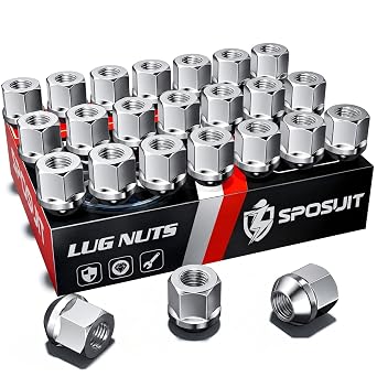 Sposuit 24 Pcs M14x1.5 Open End Lug Nuts Replacement for 2019-2024 Ram 1500