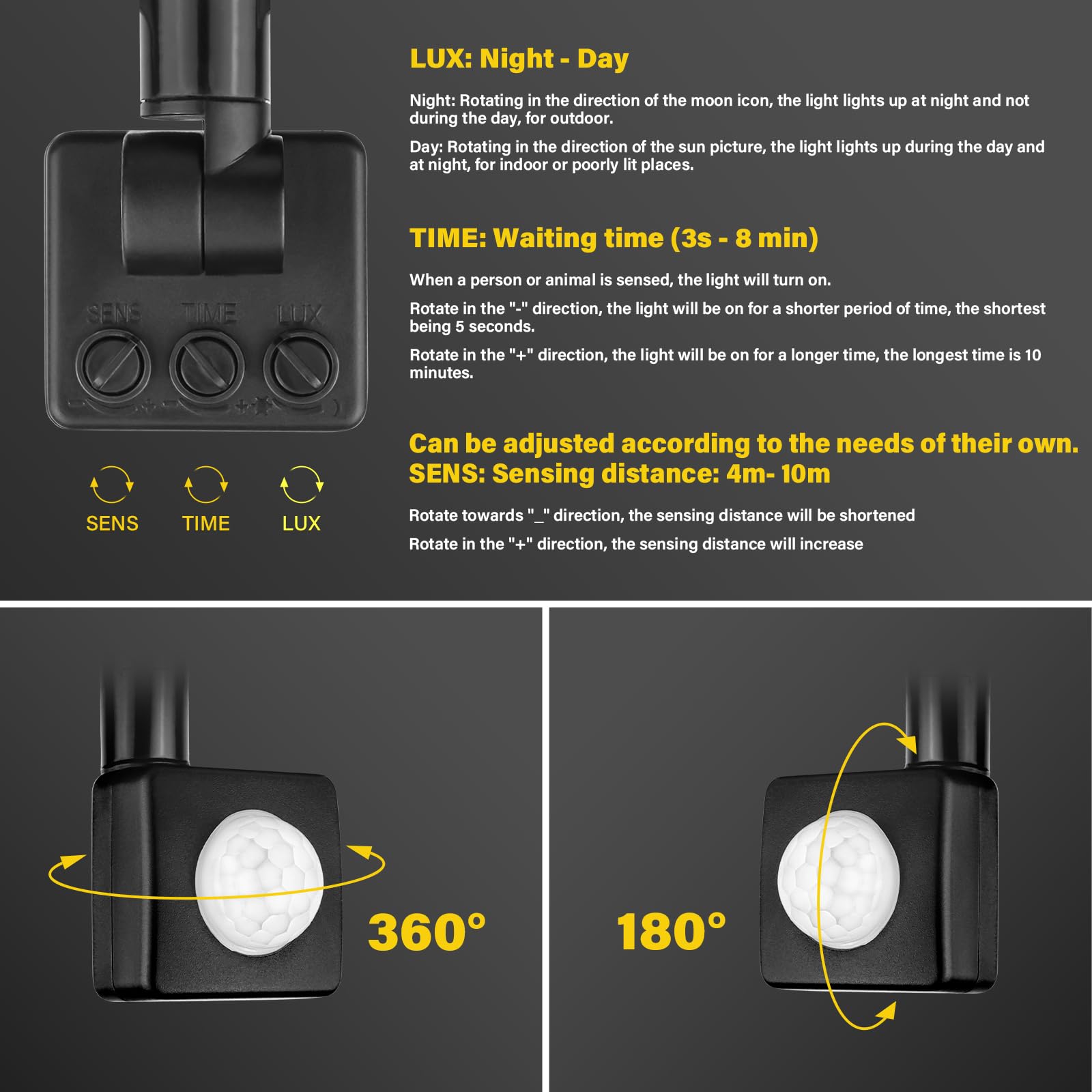 2 Faretti LED Esterno 10W Con Sensore Movimento - Impermeabili IP66, 1000 Lumen - Foto 10