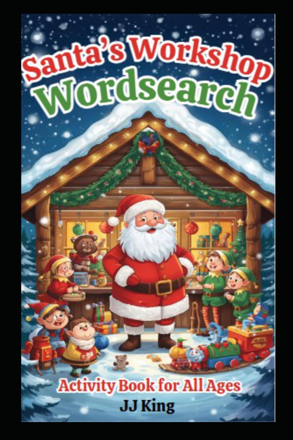 Santa's Workshop Themed Word Search: Activity Book for All Ages