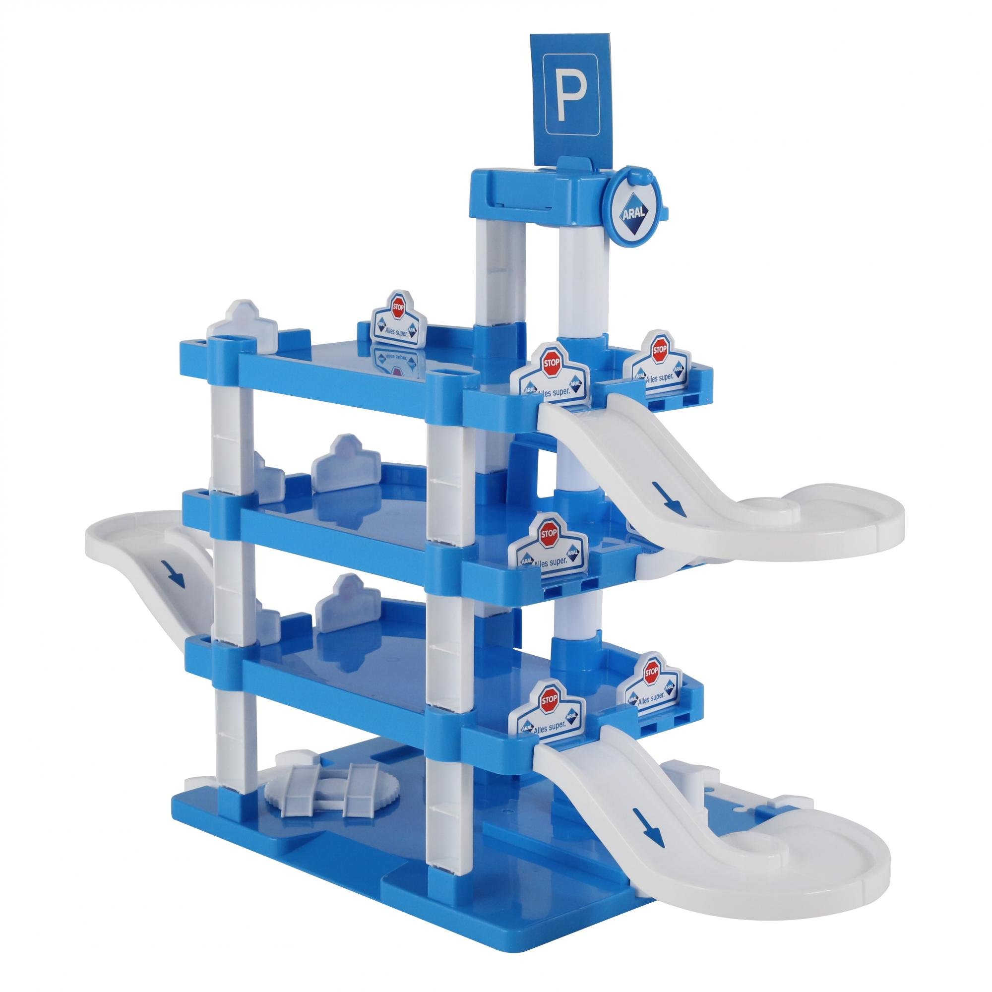 Wader Quality Toys 46086 Parkgarage 4 Ebenen ARAL