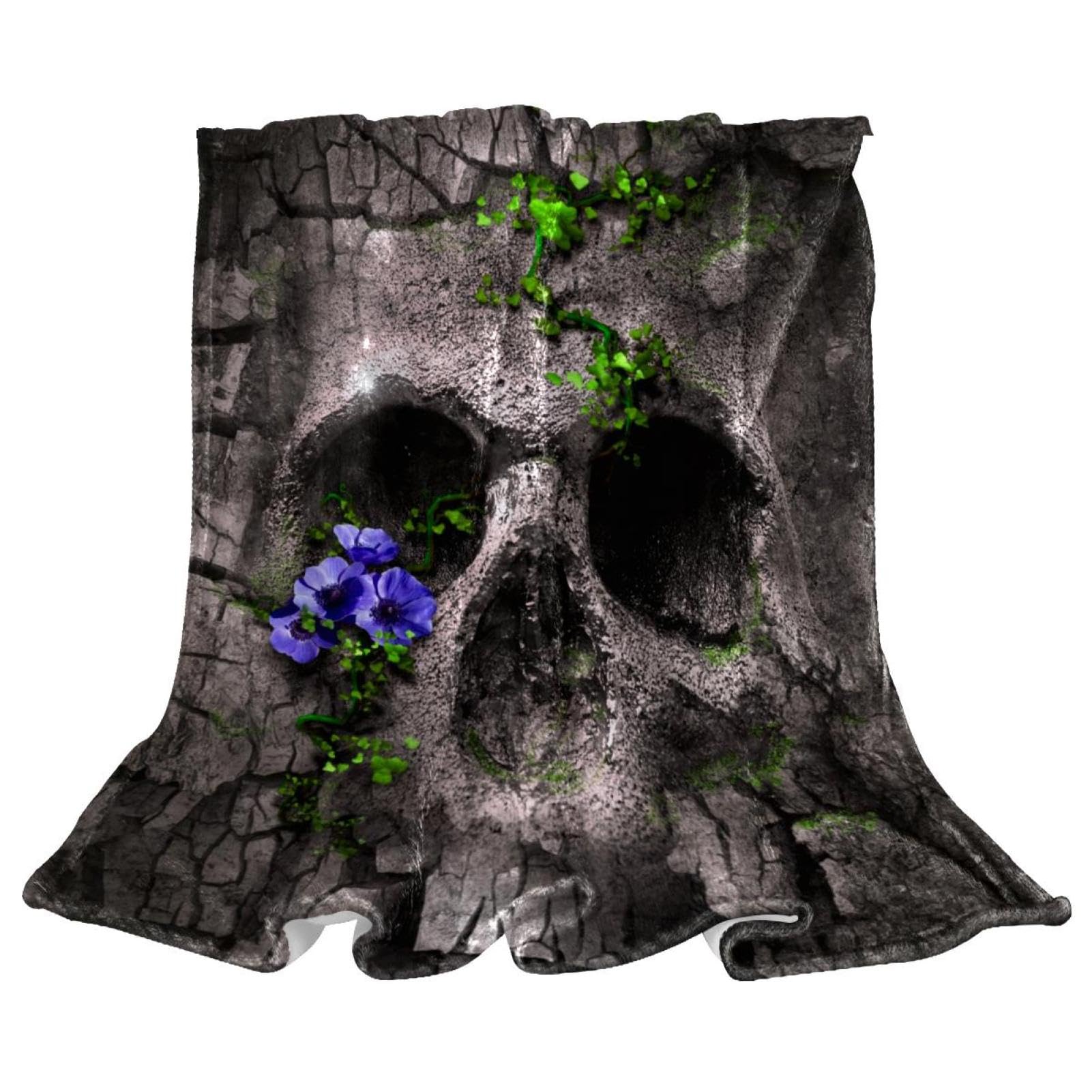 Couverture polaire crâne fantastique pour stopper le froid et réchauffer votre canapé