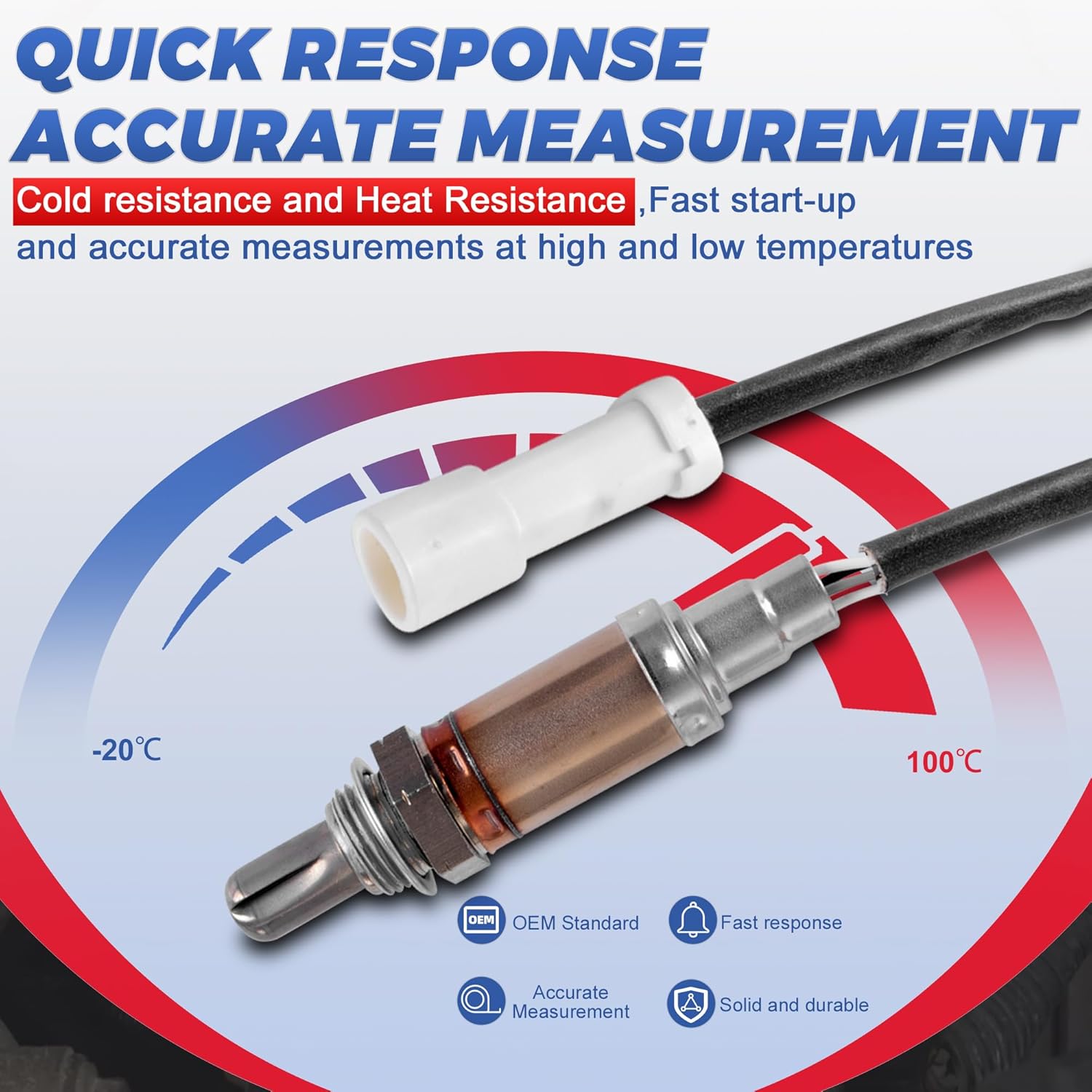 11171843 15717 Oxygen Sensor Upstream or Downstream Compatible with Ford F150 E150 E250 Explorer Mercury Lincoln Mazda 4 PCS