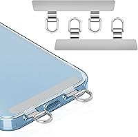 Vista 11 de ZXZone Pestaña de Correa de Teléfono de Metal, Doble Hebilla, Antiarañazos, Parche de Metal para Teléfono, Correa Universal para Teléfono Celular