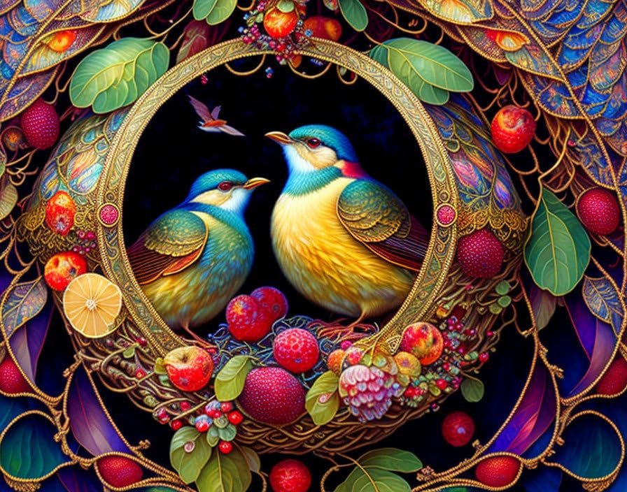 Affiches photos Meechi nid d'oiseau pour habiller un mur vide toile 50x70 cm