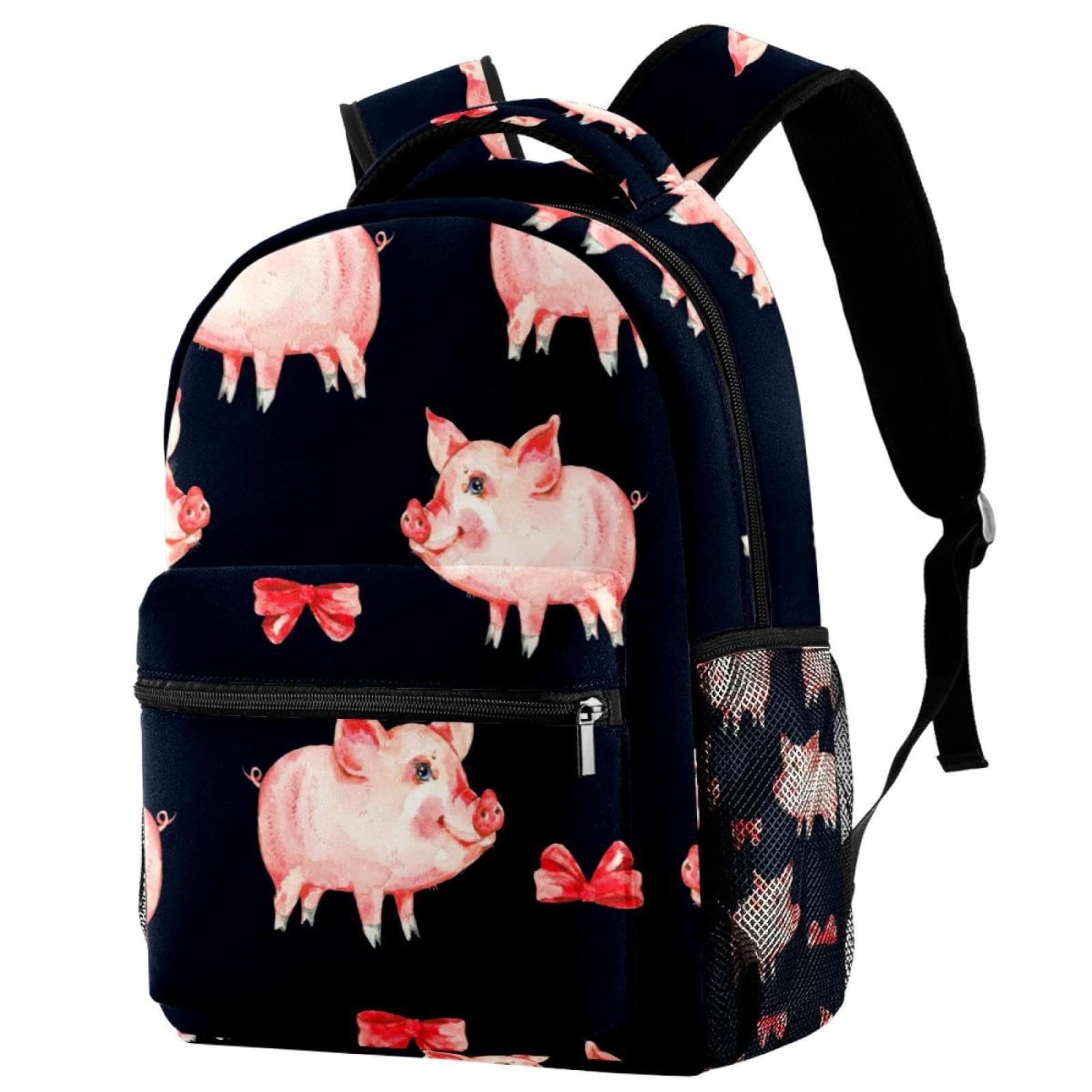 Sac à dos d'école cochon rouge, le cadeau stylé pour ados