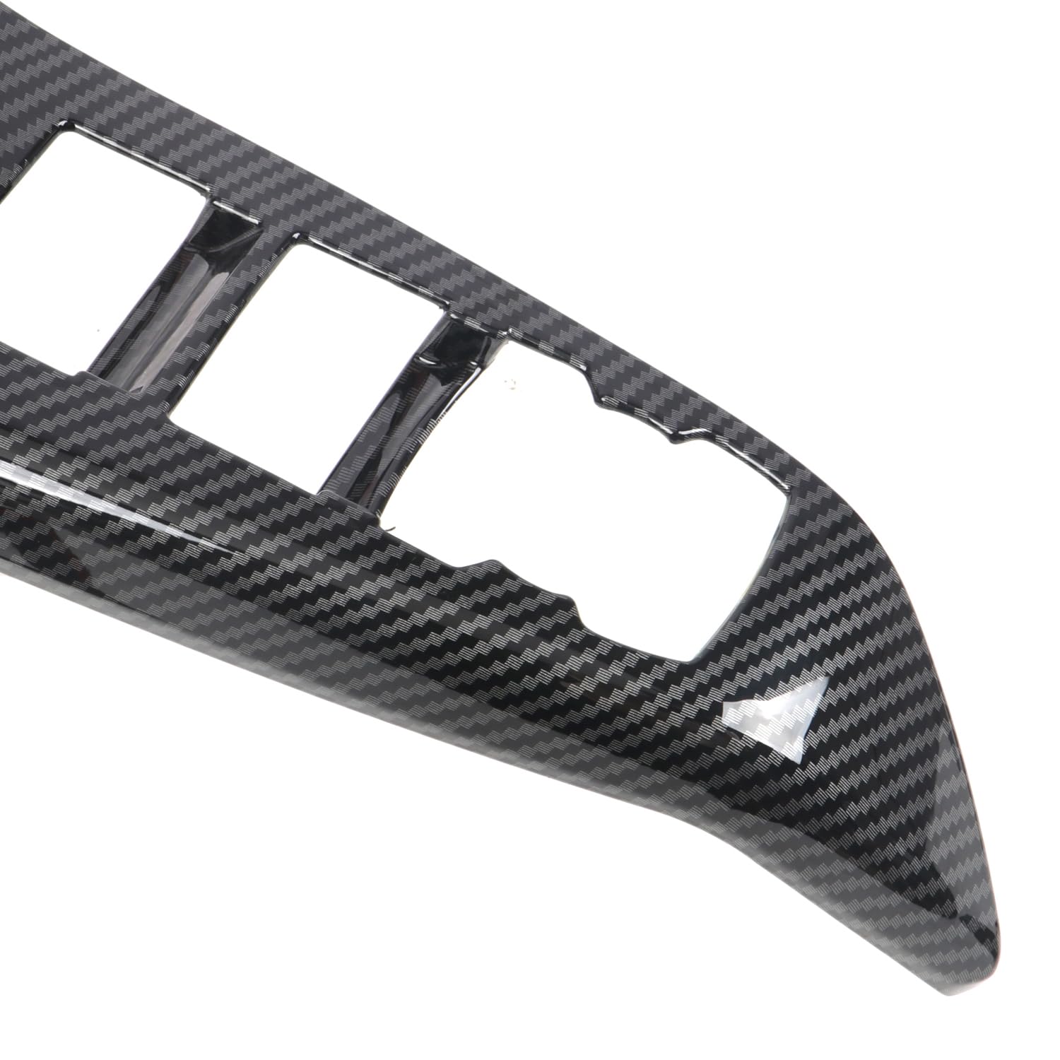 per PUMA ST, ST-Line, ST-Line X 2019 2020 2021 2022 2023 Coperture per interruttori interni delle finestre 4 pezzi in plastica ABS color fibra di carbonio