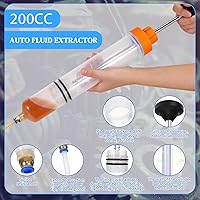 Vista 3 de Gisafai Bomba de Extractor de Líquido Automotriz Manual de 200cc Jeringa de Extractor de Aceite para Limpiador Manual de Gasolina para Dirección