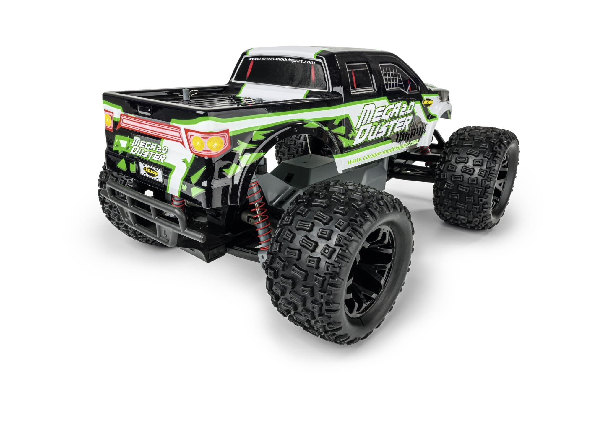Carson 500404247 1:10 FE Mega Duster 2.0 2,4 GHz 100% RTR - Ferngesteuertes Auto, Offroad Truggy, inkl. Batterien und Fernsteuerung, Bedruckte Karosserie