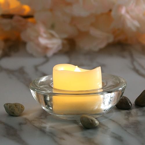 Miniatura 3 de Paquete de 12 velas LED de té sin llama, funciona con pilas, velas eléctricas parpadeantes falsas para Halloween, luces de calabaza, fiestas, bodas,