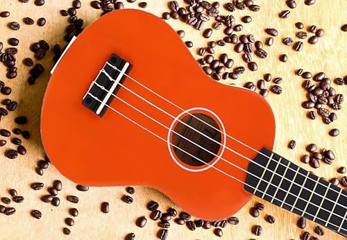 Miniatura 16 de Ukelele soprano de moda para principiantes de 21 pulgadas. Ukelele hawaiano para niños, adultos y estudiantes con bolsa de concierto (marrón)