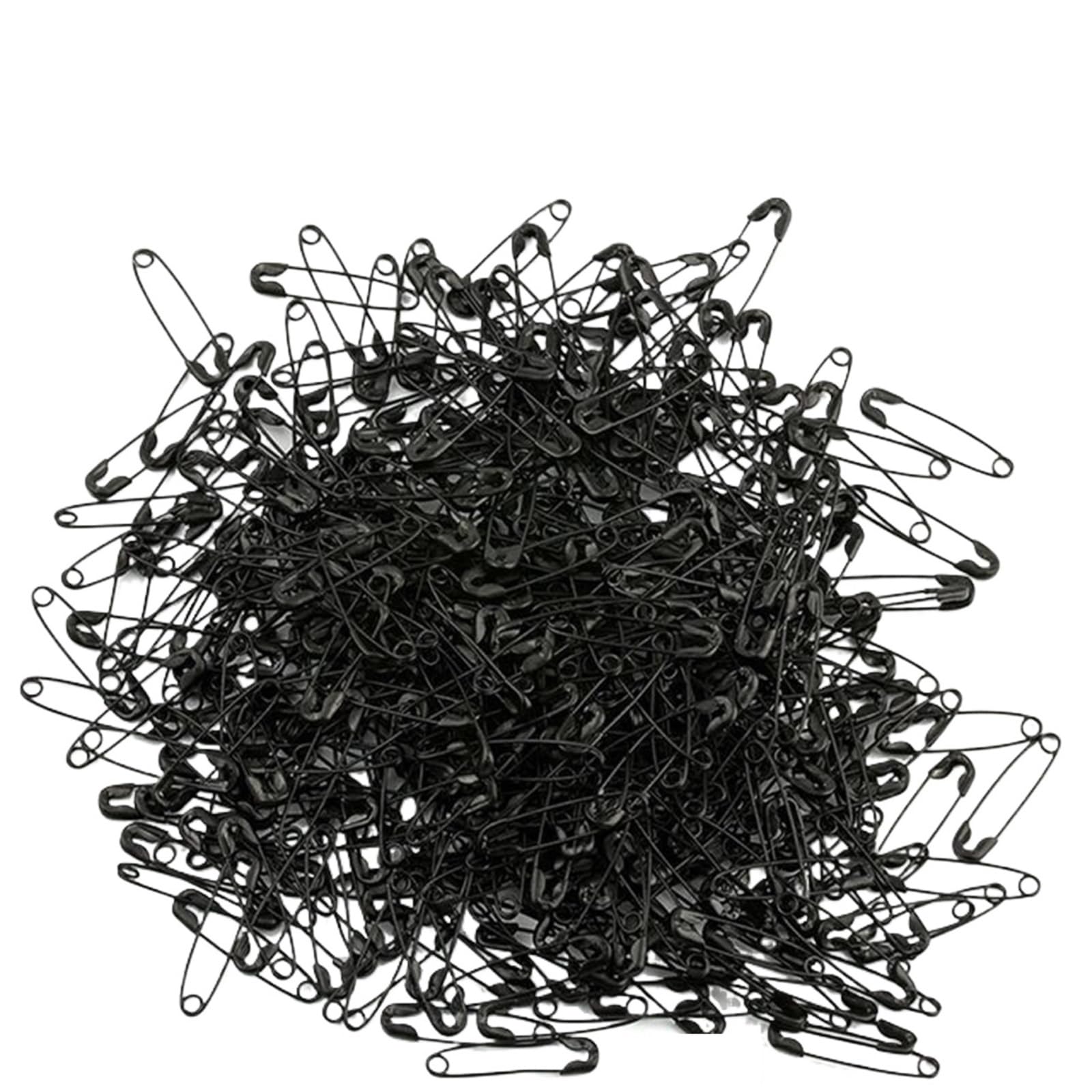 Pins 100/200Pcs/Lot 20mm Colorful Pins Buckle Pin Needlework Sewing Tools Steel Brooch Accessory(U-pins-black,200PCS)