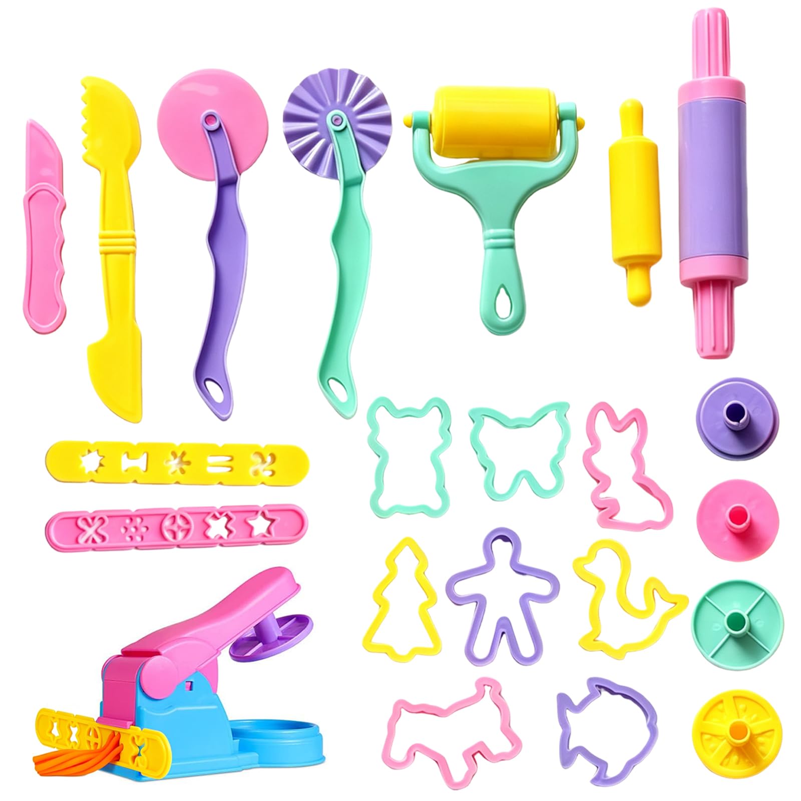22-Piece Dough Tools and Cutters Set, Modelling Clay Accessories