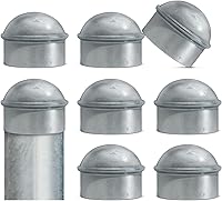 Vista 19 de VIVIDA Tapas de poste de enlace de cadena de 4 pulgadas, tapas de poste de valla galvanizadas, para tubo de 4 pulgadas de diámetro exterior, piezas