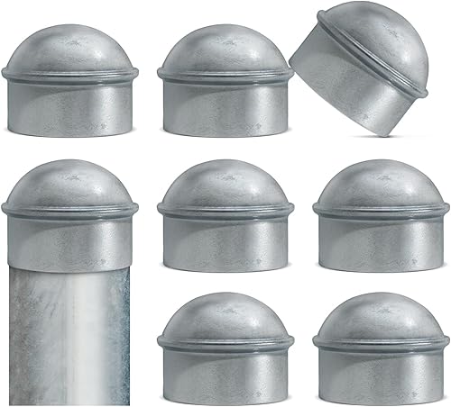 Miniatura 19 de VIVIDA Tapas de poste de enlace de cadena de 4 pulgadas, tapas de poste de valla galvanizadas, para tubo de 4 pulgadas de diámetro exterior, piezas