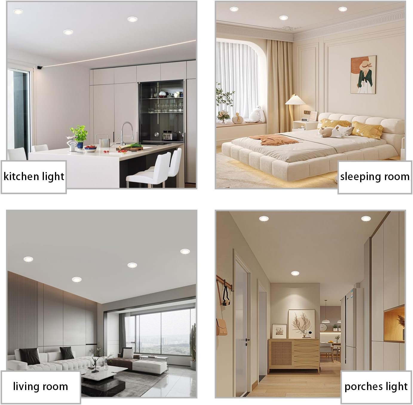 6 Inch Led Recessed Light Ultra-Thin Design 1.0" Dimmable Retrofit Disk Lights Ceiling 15w =120w 1200lm 5cct Selectable Fit 5"/6" Recessed Tp24 Can and Junction Box 4 Pack